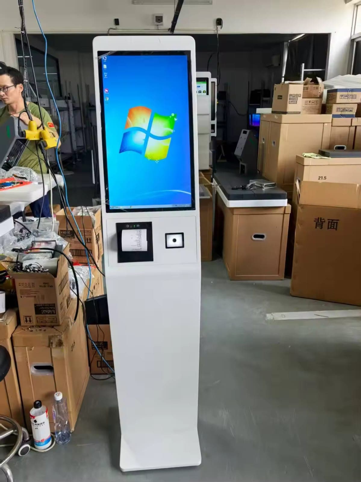 MOVO-X Kiosk — 3D model render front