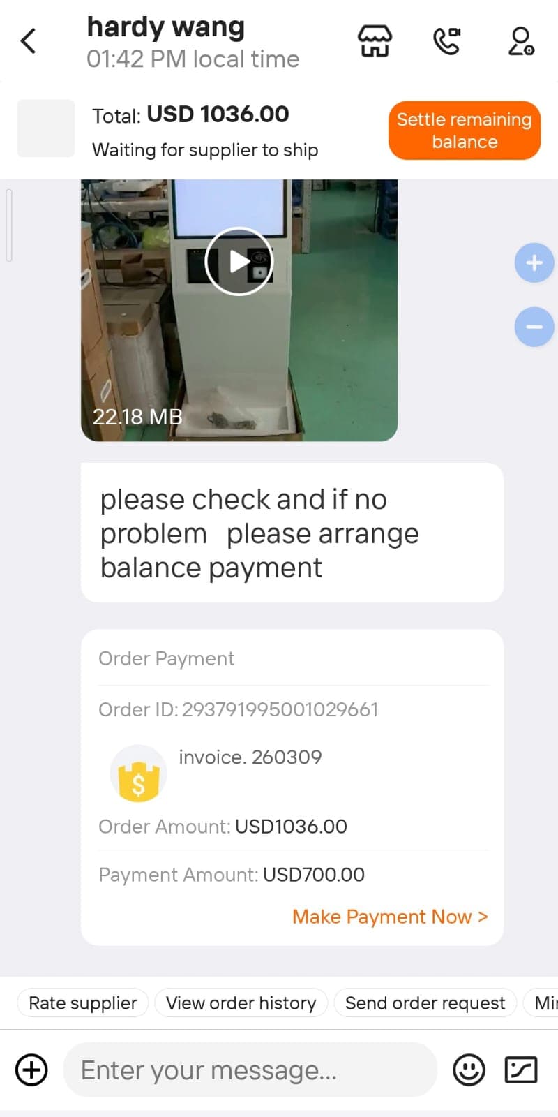 MOVO-X Kiosk — Finished unit, front view