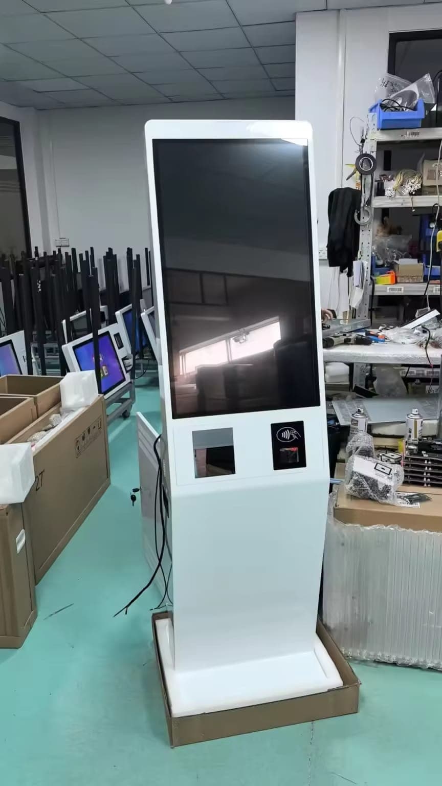 MOVO-X Kiosk — Dimensional drawing with measurements