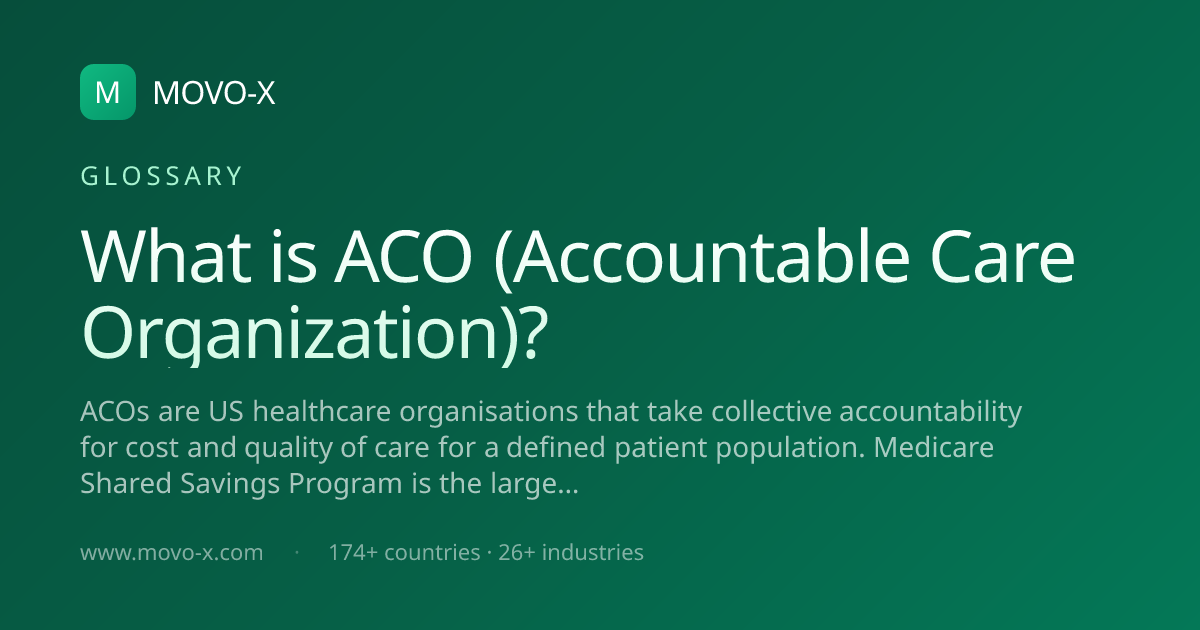 What is ACO (Accountable Care Organization)? · MOVO-X | MOVO-X