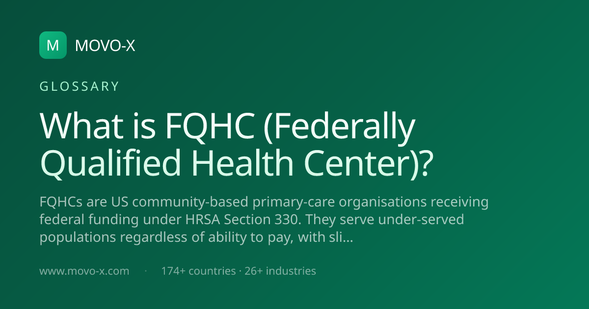 What is FQHC (Federally Qualified Health Center)? · MOVO-X | MOVO-X